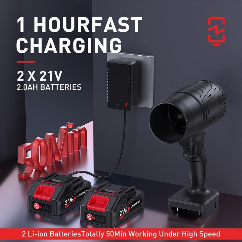 Electric Leaf Blower Cordless,Turbo Jet Blower,Handheld Leaf Blower,Leaf Blower for Lawn Care,Car Dryer,Car Cleaning,Outdoors Bbq,Leave and Dust Cleaning,Air Duster,Springtok,Gift for Men